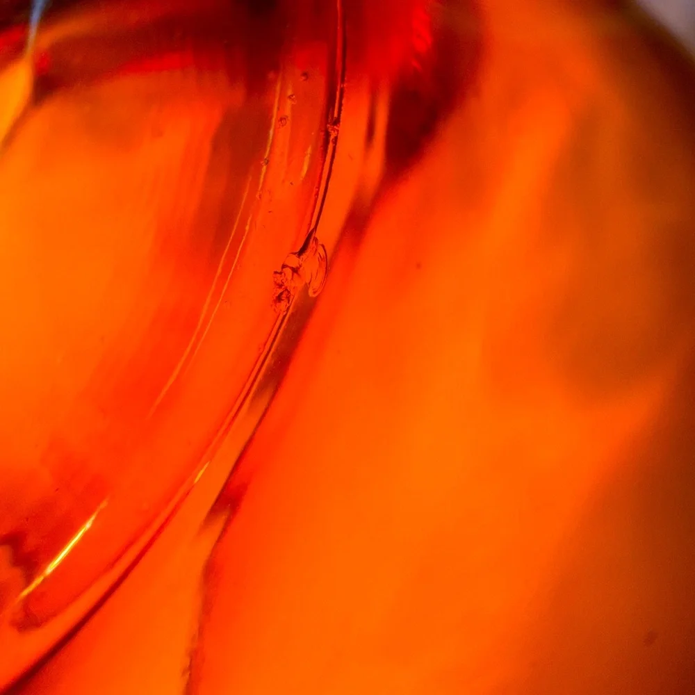 3 MCM Vintage Amber Glass Tea/Punch Cups - Picture 6 of 11